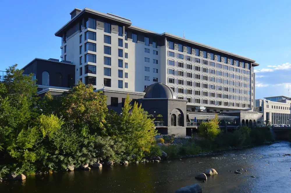 The Renaissance Reno Downtown Hotel beside the Truckee River